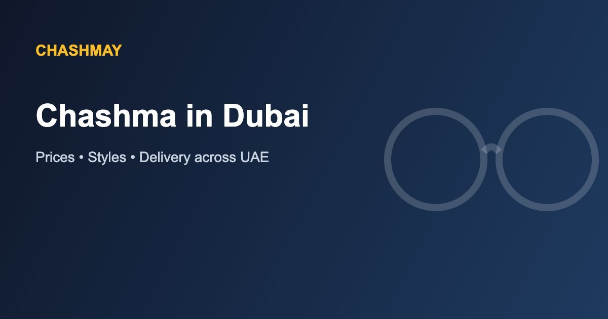 Chashma in Dubai